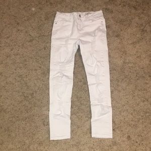 White Distressed Jeans